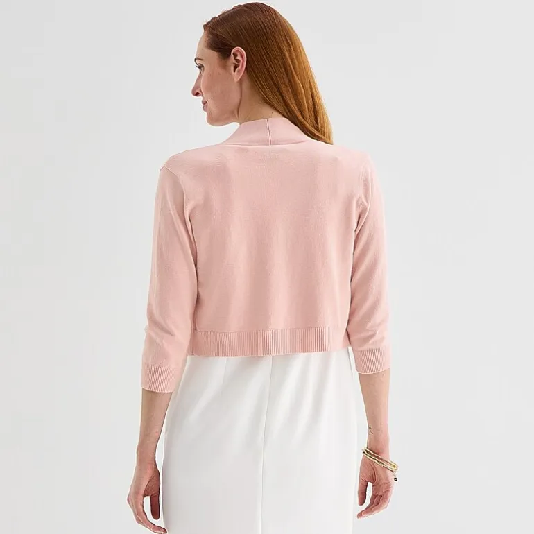 Perceptions Womens 3/4 Sleeve Shrug