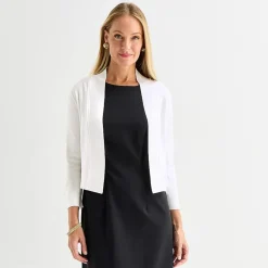Perceptions Womens 3/4 Sleeve Shrug