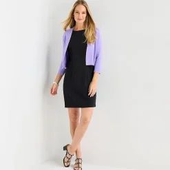 Perceptions Womens 3/4 Sleeve Shrug