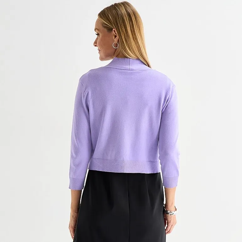 Perceptions Womens 3/4 Sleeve Shrug