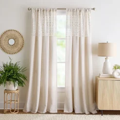 Peri Home Bahia Rod Pocket Light-Filtering Set of 2 Curtain Panel