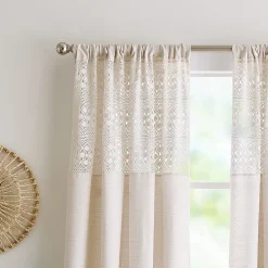 Peri Home Bahia Rod Pocket Light-Filtering Set of 2 Curtain Panel