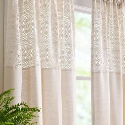 Peri Home Bahia Rod Pocket Light-Filtering Set of 2 Curtain Panel