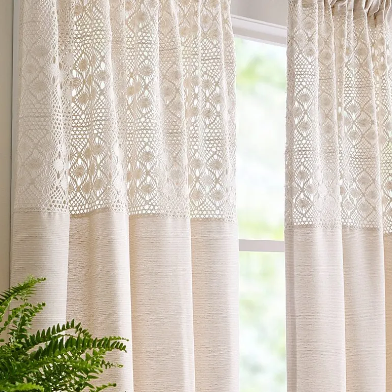 Peri Home Bahia Rod Pocket Light-Filtering Set of 2 Curtain Panel