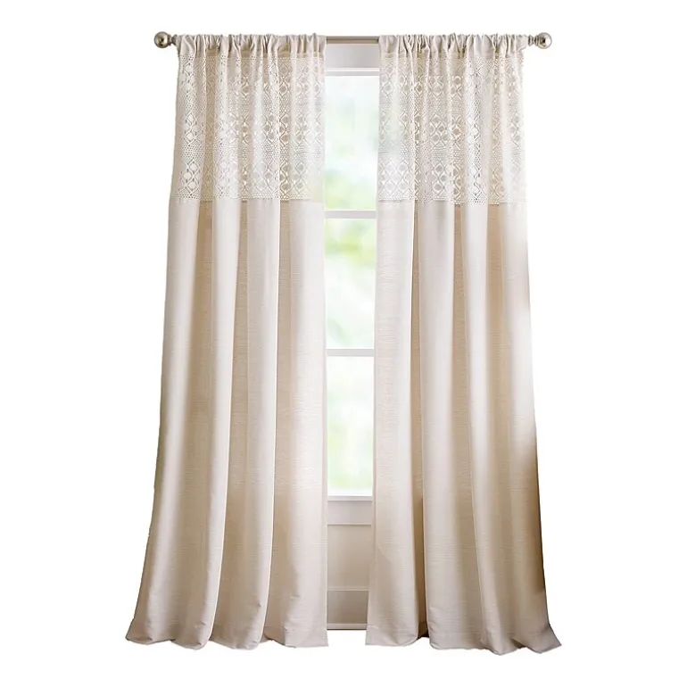 Peri Home Bahia Rod Pocket Light-Filtering Set of 2 Curtain Panel