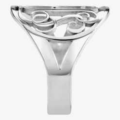 Personalized 18mm Vine Monogram Ring