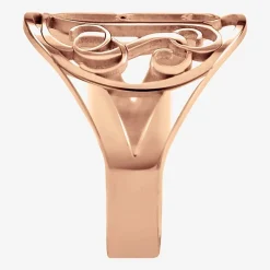 Personalized 18mm Vine Monogram Ring
