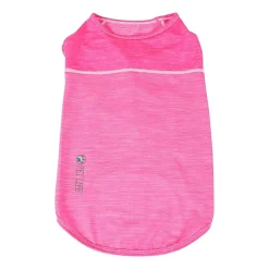 Pet Life ® Active 'Aero-Pawlse' Heathered Quick-Dry and 4-Way Stretch Performance Dog Tank Top T-Shirt