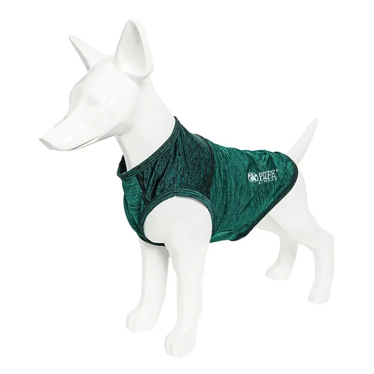 Pet Life ® Active 'Aero-Pawlse' Heathered Quick-Dry and 4-Way Stretch Performance Dog Tank Top T-Shirt