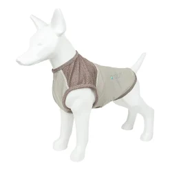 Pet Life ® Active 'Aero-Pawlse' Heathered Quick-Dry and 4-Way Stretch Performance Dog Tank Top T-Shirt