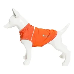 Pet Life ® Active 'Aero-Pawlse' Heathered Quick-Dry and 4-Way Stretch Performance Dog Tank Top T-Shirt