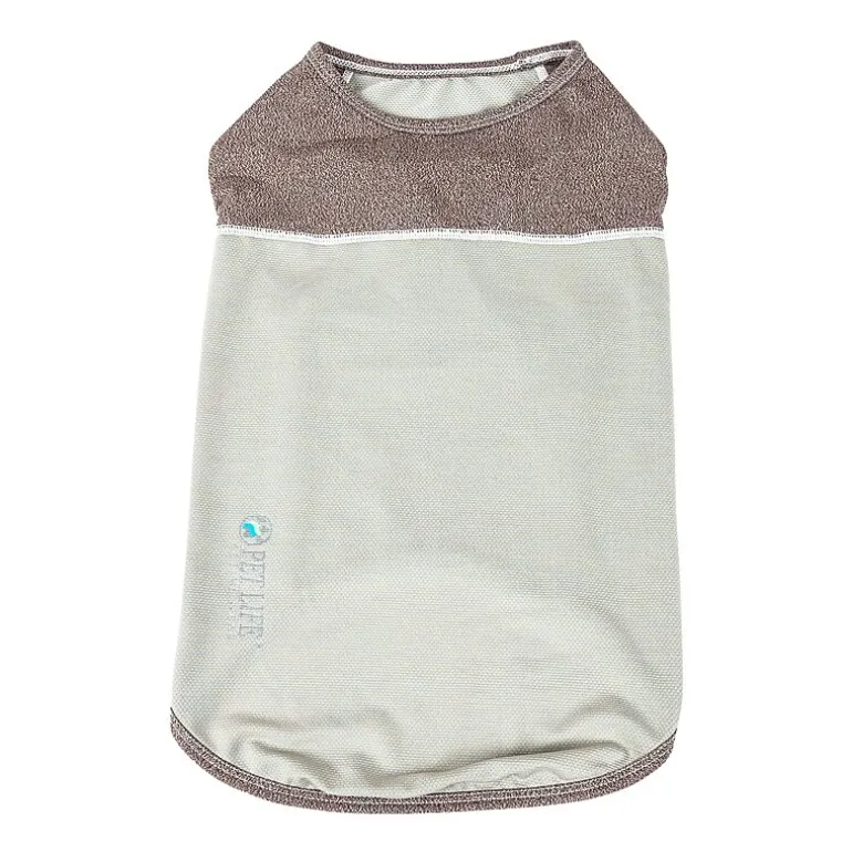 Pet Life ® Active 'Aero-Pawlse' Heathered Quick-Dry and 4-Way Stretch Performance Dog Tank Top T-Shirt