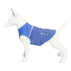 Pet Life ® Active 'Aero-Pawlse' Heathered Quick-Dry and 4-Way Stretch Performance Dog Tank Top T-Shirt