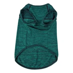 Pet Life ® Active 'Aero-Pawlse' Heathered Quick-Dry and 4-Way Stretch Performance Dog Tank Top T-Shirt