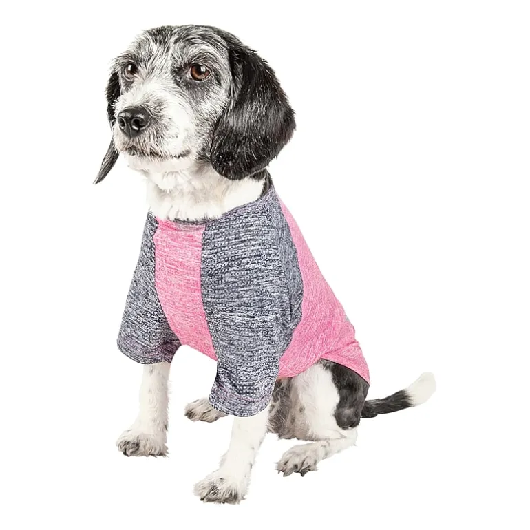 Pet Life ® Active 'Hybreed' 4-Way Stretch Two-Toned Performance Dog T-Shirt