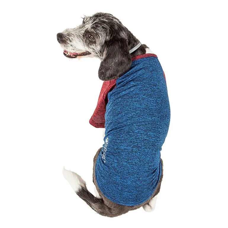 Pet Life ® Active 'Hybreed' 4-Way Stretch Two-Toned Performance Dog T-Shirt