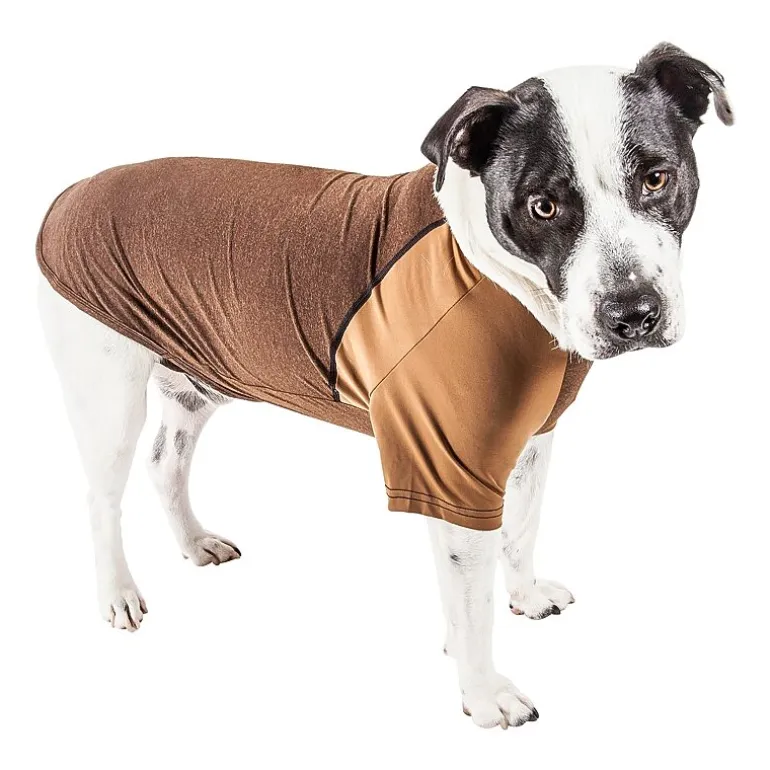 Pet Life ® Active 'Hybreed' 4-Way Stretch Two-Toned Performance Dog T-Shirt