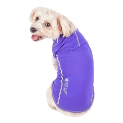 Pet Life ® Active 'Racerbark' 4-Way Stretch Performance Active Dog Tank Top T-Shirt