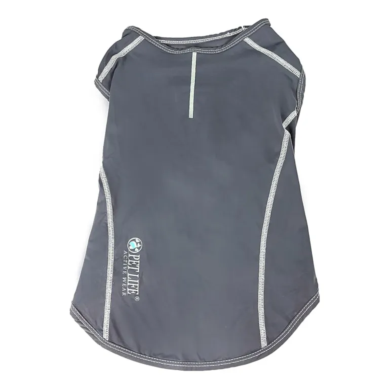 Pet Life ® Active 'Racerbark' 4-Way Stretch Performance Active Dog Tank Top T-Shirt