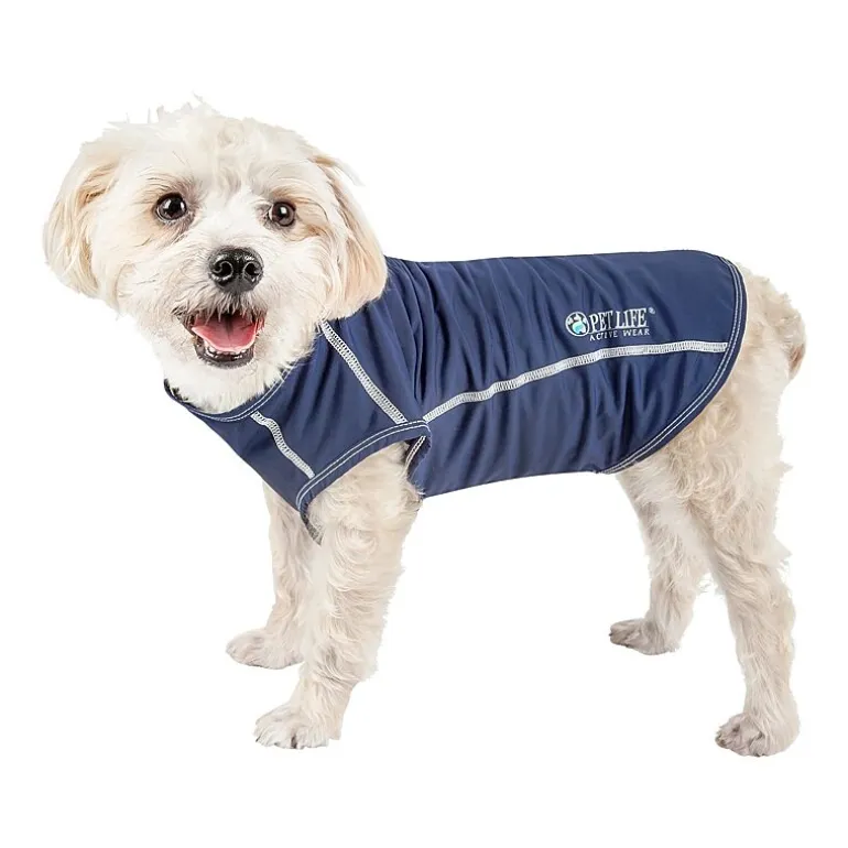Pet Life ® Active 'Racerbark' 4-Way Stretch Performance Active Dog Tank Top T-Shirt
