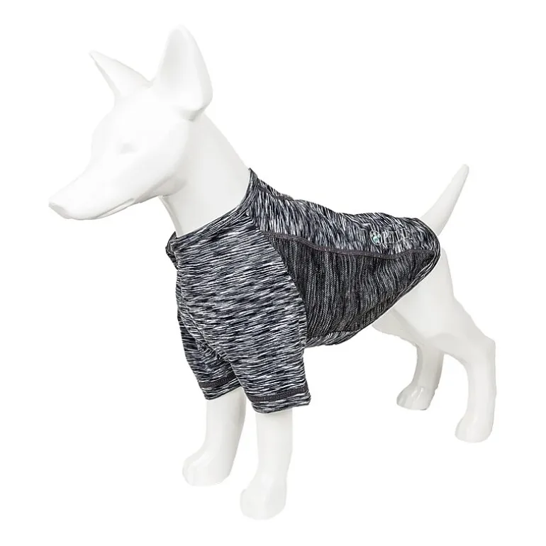 Pet Life ® Active 'Warf Speed' Heathered Ultra-Stretch Sporty Performance Dog T-Shirt
