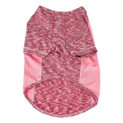 Pet Life ® Active 'Warf Speed' Heathered Ultra-Stretch Sporty Performance Dog T-Shirt