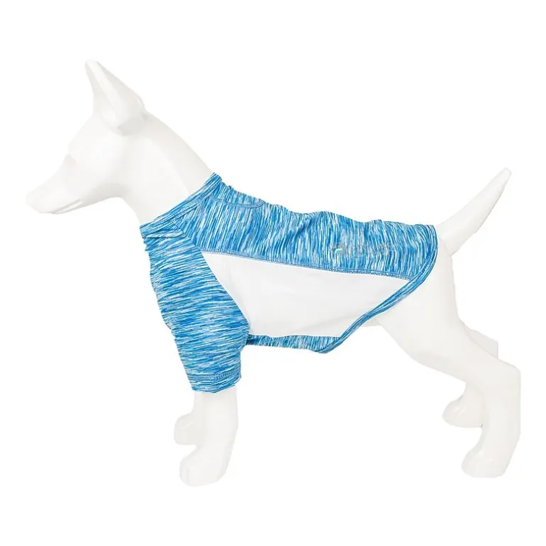 Pet Life ® Active 'Warf Speed' Heathered Ultra-Stretch Sporty Performance Dog T-Shirt