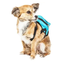 Pet Life Waggler Hobbler' Large-Pocketed Compartmental Animated Backpack Dog Harness
