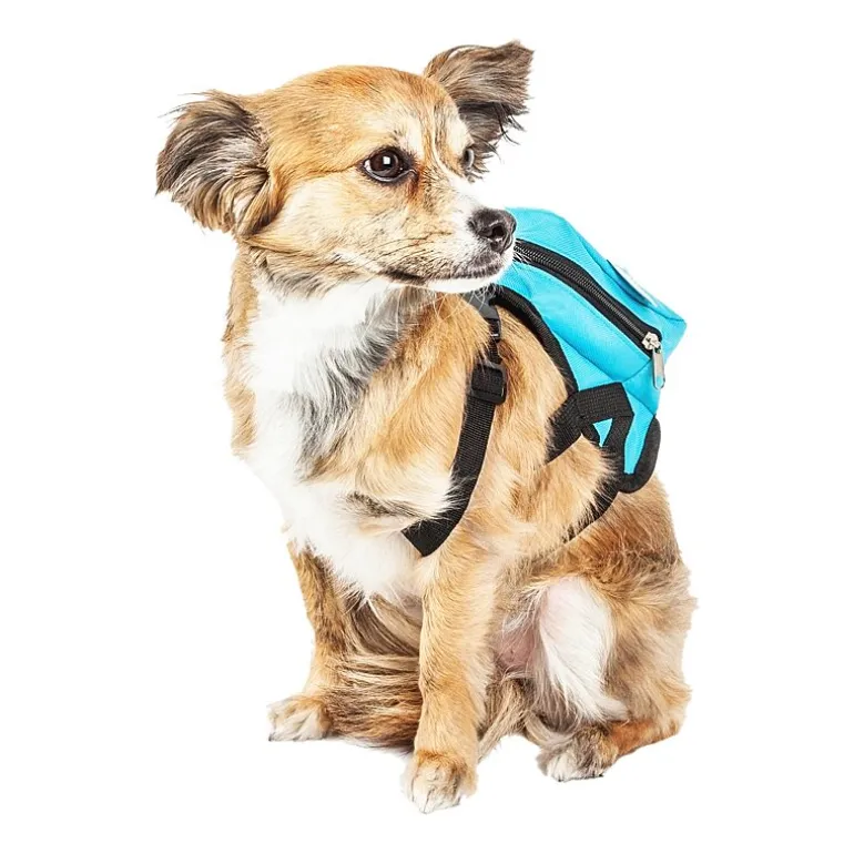 Pet Life Waggler Hobbler' Large-Pocketed Compartmental Animated Backpack Dog Harness