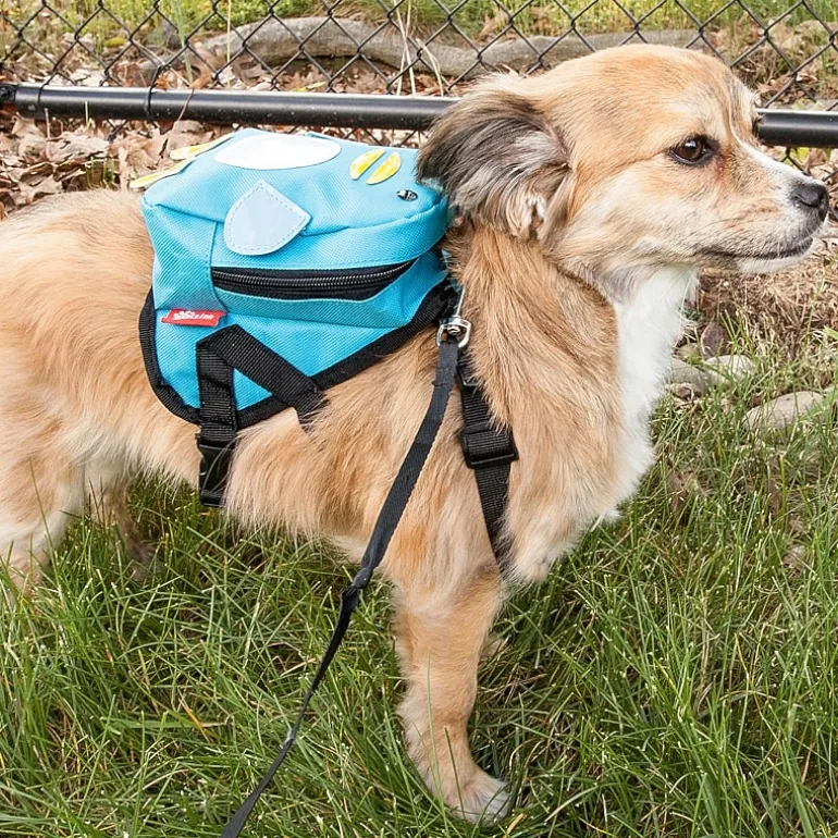 Pet Life Waggler Hobbler' Large-Pocketed Compartmental Animated Backpack Dog Harness