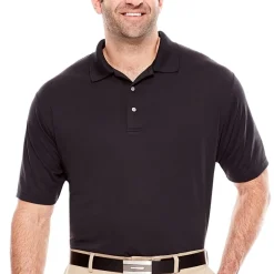 PGA TOUR Airflux Big and Tall Mens Short Sleeve Polo Shirt