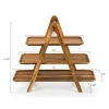 Picnic Time Wood Tiered Server