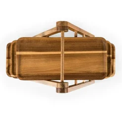 Picnic Time Wood Tiered Server