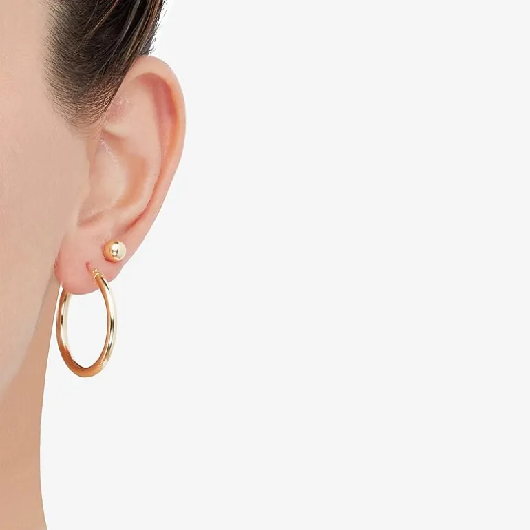3 Piece 10K Gold Earring Set