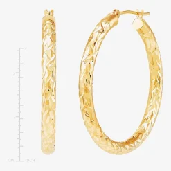 3 Piece 10K Gold Earring Set
