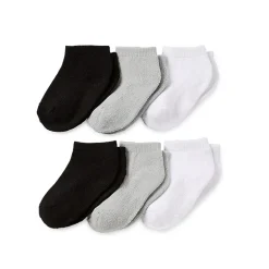 Piper & Jax Baby Boys 6 Pair Crew Socks