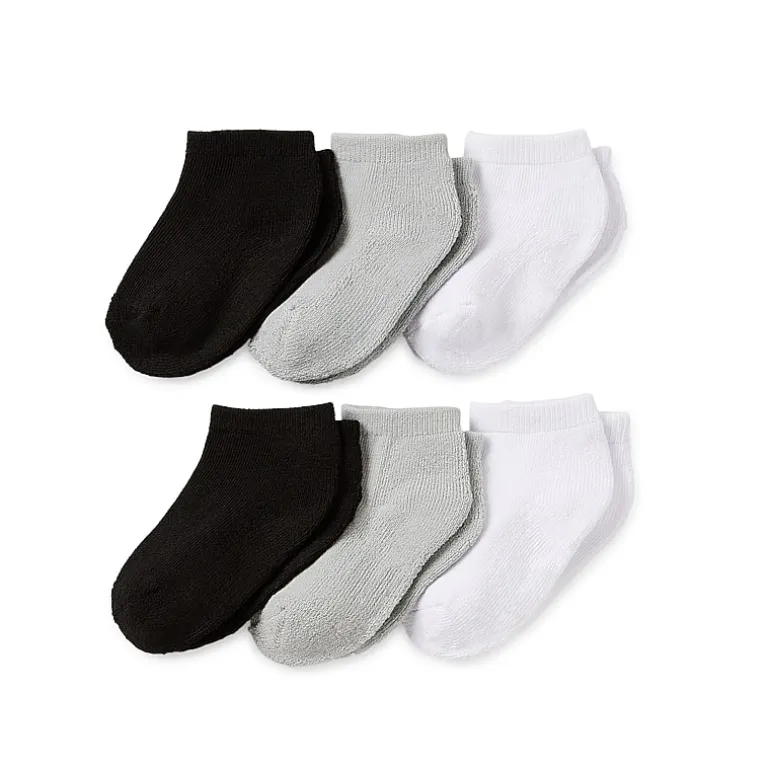 Piper & Jax Baby Boys 6 Pair Crew Socks
