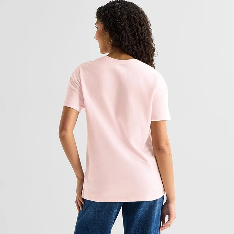 Pixar Boyfriend Tee Womens Juniors Crew Neck Short Sleeve Regular Fit Graphic T-Shirt