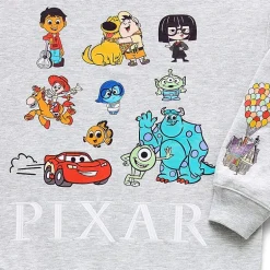 Pixar Womens Juniors Crew Neck Long Sleeve Sweatshirt