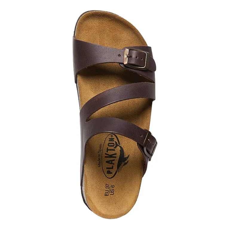 PLAKTON® Bombay Womens Adjustable Strap Footbed Sandals