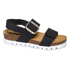 PLAKTON® Cannes Womens Adjustable Strap Footbed Sandals
