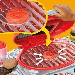 Play-Doh Sizzling Grill Playset Play Kitchen Toys for Kids 3+