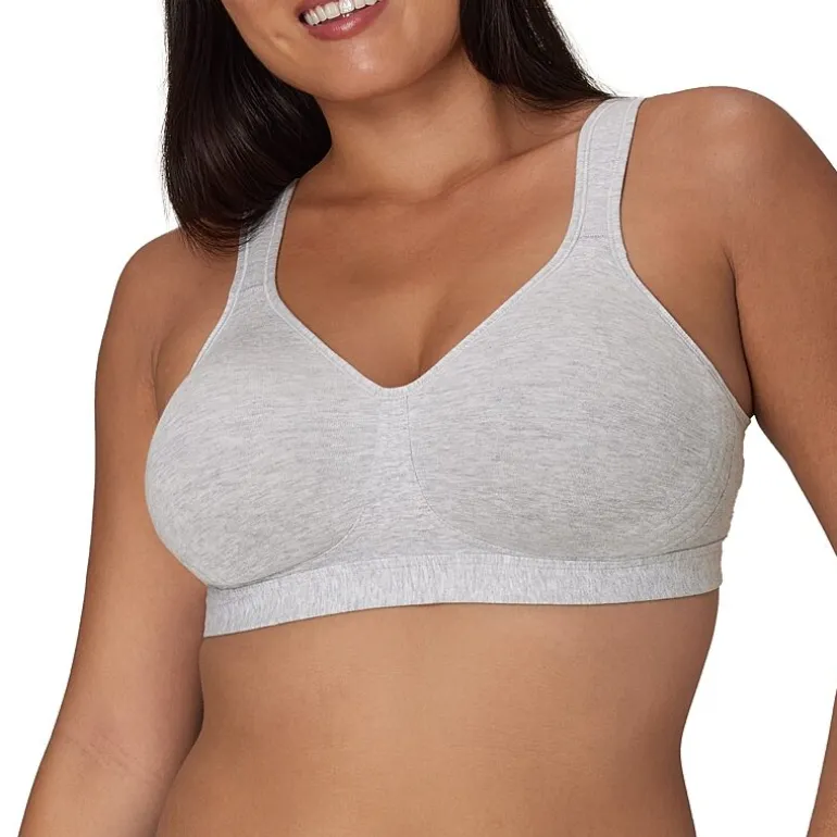 Playtex 18 Hour Cotton Stretch Ultimate Lift & Support Full Coverage Wireless Full Coverage Bra Us474c