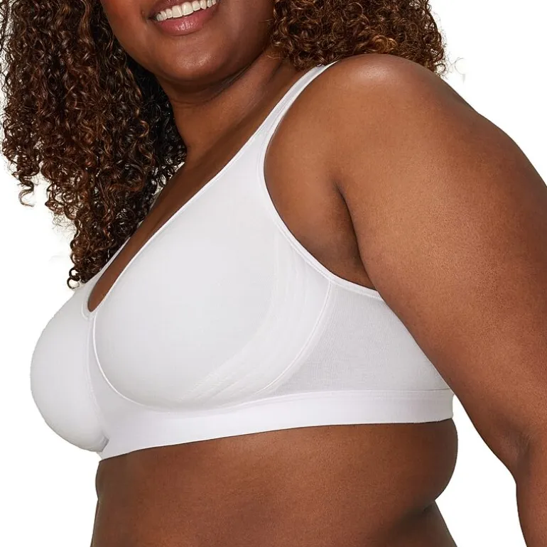 Playtex 18 Hour Cotton Stretch Ultimate Lift & Support Full Coverage Wireless Full Coverage Bra Us474c