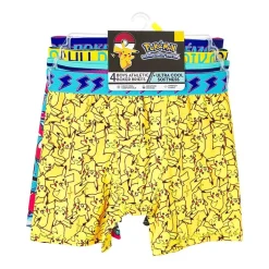 Pokemon Big Kid Boys 4 Pair Boxer Briefs