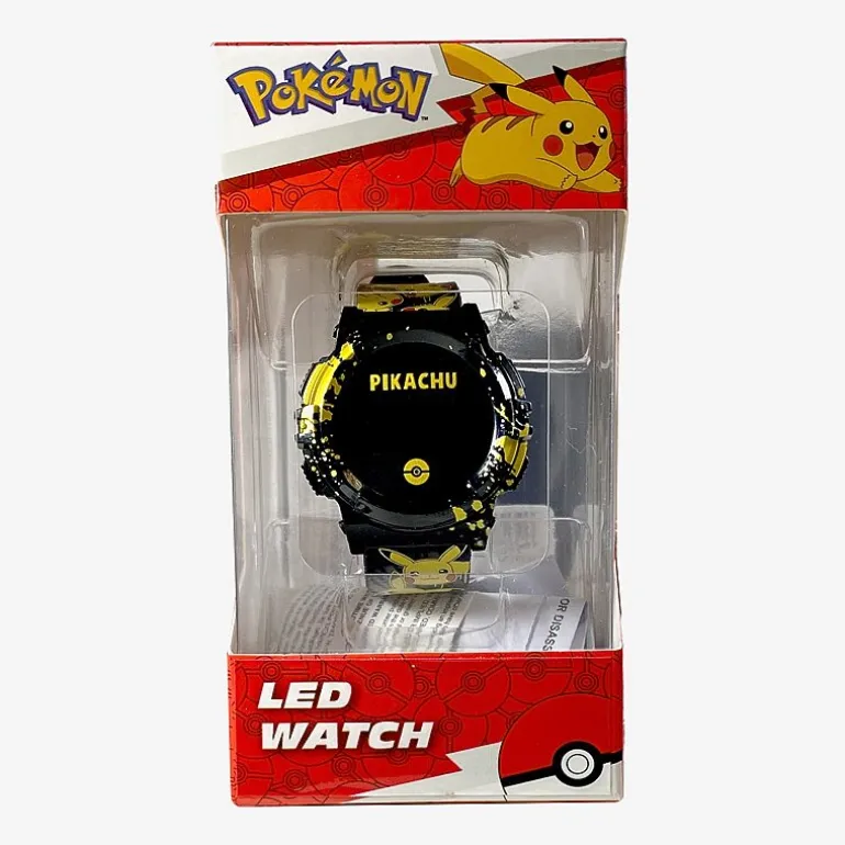 Pokemon Boys Black Strap Watch Pok4413jc