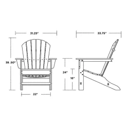 POLYWOOD® South Beach Adirondack