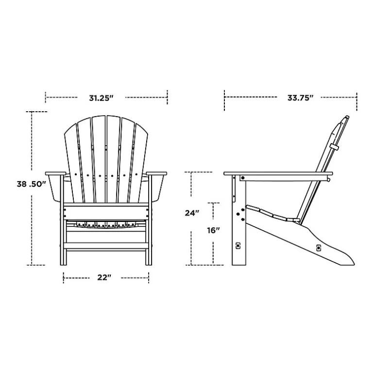 POLYWOOD® South Beach Adirondack