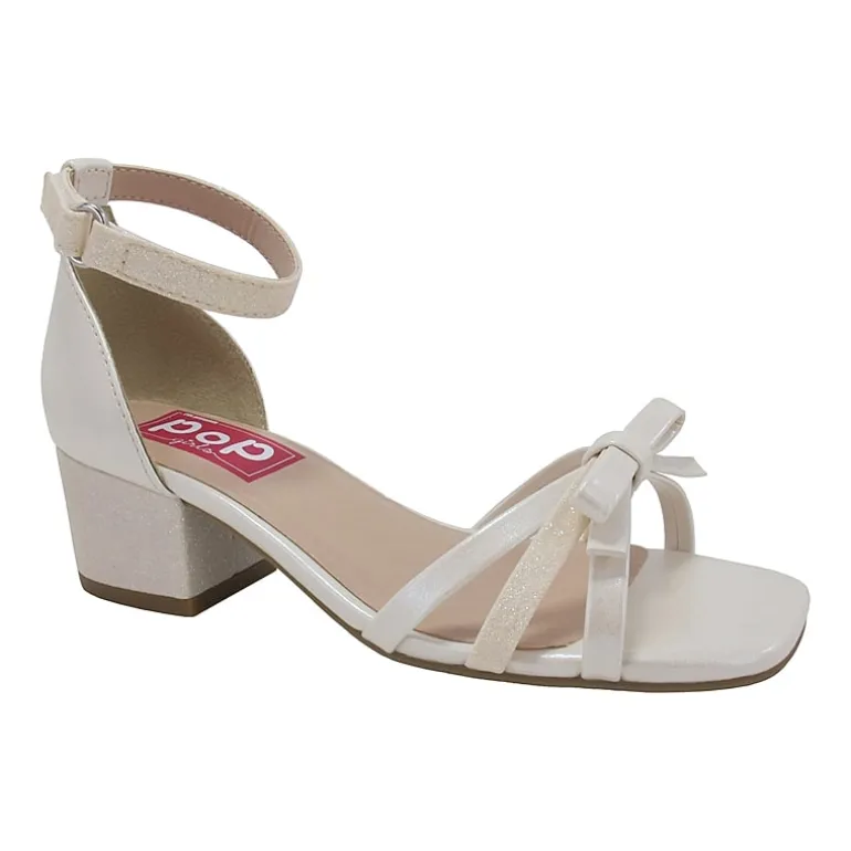 Pop Adana Little & Big Kid Girls Square Open Toe Block Heel Pumps