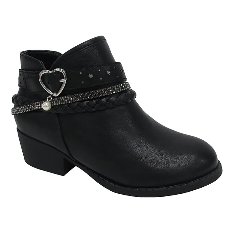Pop Big Kid Girls Patty Block Heel Booties